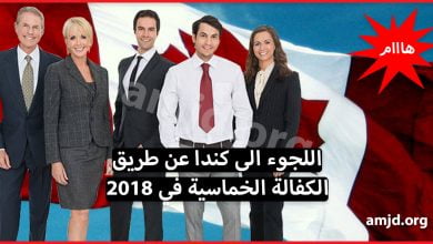 اللجوء الى كندا عن طريق الكفالة الخماسية في 2018 لكل العرب المضطهدين