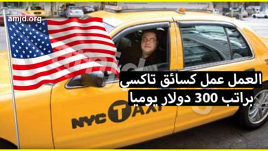 العمل في امريكا .. طريقة الحصول على عمل كسائق تاكسي براتب 300 دولار يوميا