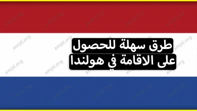 تعرف على جميع الطرق التي يمكن أن يستعملها المهاجر للحصول على الاقامة في هولندا