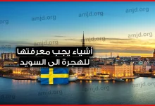 5 أشياء يجب أن يعرفها الأشخاص المقبلين على الهجرة الى السويد خلال سنة 2019