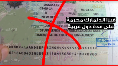 خطير .. فيزا الدنمارك محرمة على المغاربة والجزائريين والتونسيين ودول عربية أخرى بسبب جنسيتهم