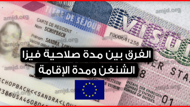 مدة صلاحية فيزا الشنغن