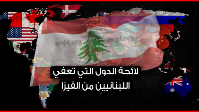 دول بدون فيزا للبنانيين 2024