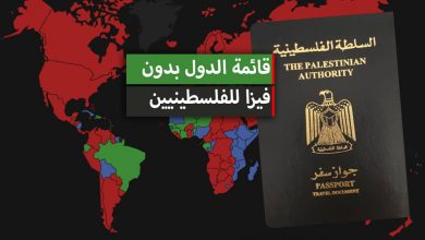 دول بدون فيزا للفلسطينيين 2024