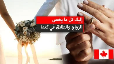 الزواج والطلاق في كندا 2024، كافة المعلومات الواجب معرفتها