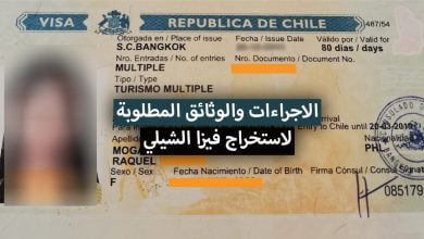 فيزا الشيلي 2024 .. الاجراءات والوثائق المطلوبة لاستخراج تأشيرة الشيلي السياحية للدول العربية