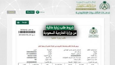 شروط طلب زيارة عائلية من وزارة الخارجية السعودية 2024