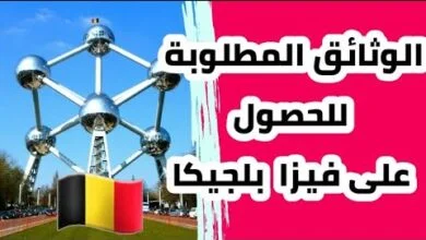 فيزا سياحة بلجيكا