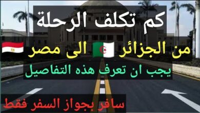 السفر الى مصر من الجزائر