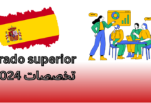grado superior تخصصات 2024